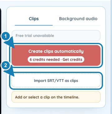 Clips panel for automatically creating dialogue clips in a Choicer Voicer modpack